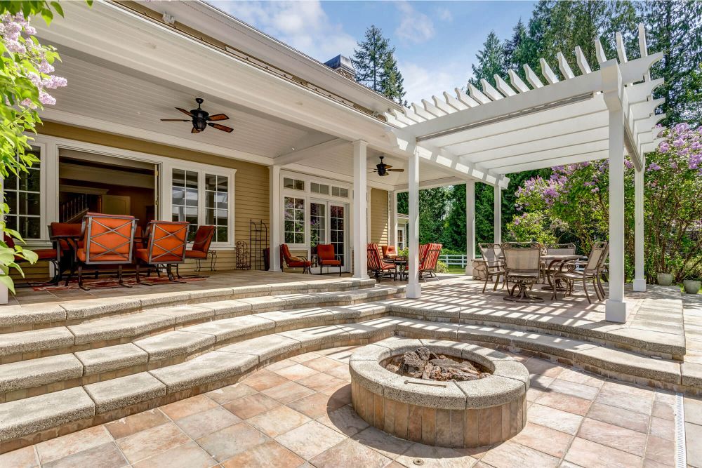 Wood Pergola | Hardscape Design in Bloomington, IL